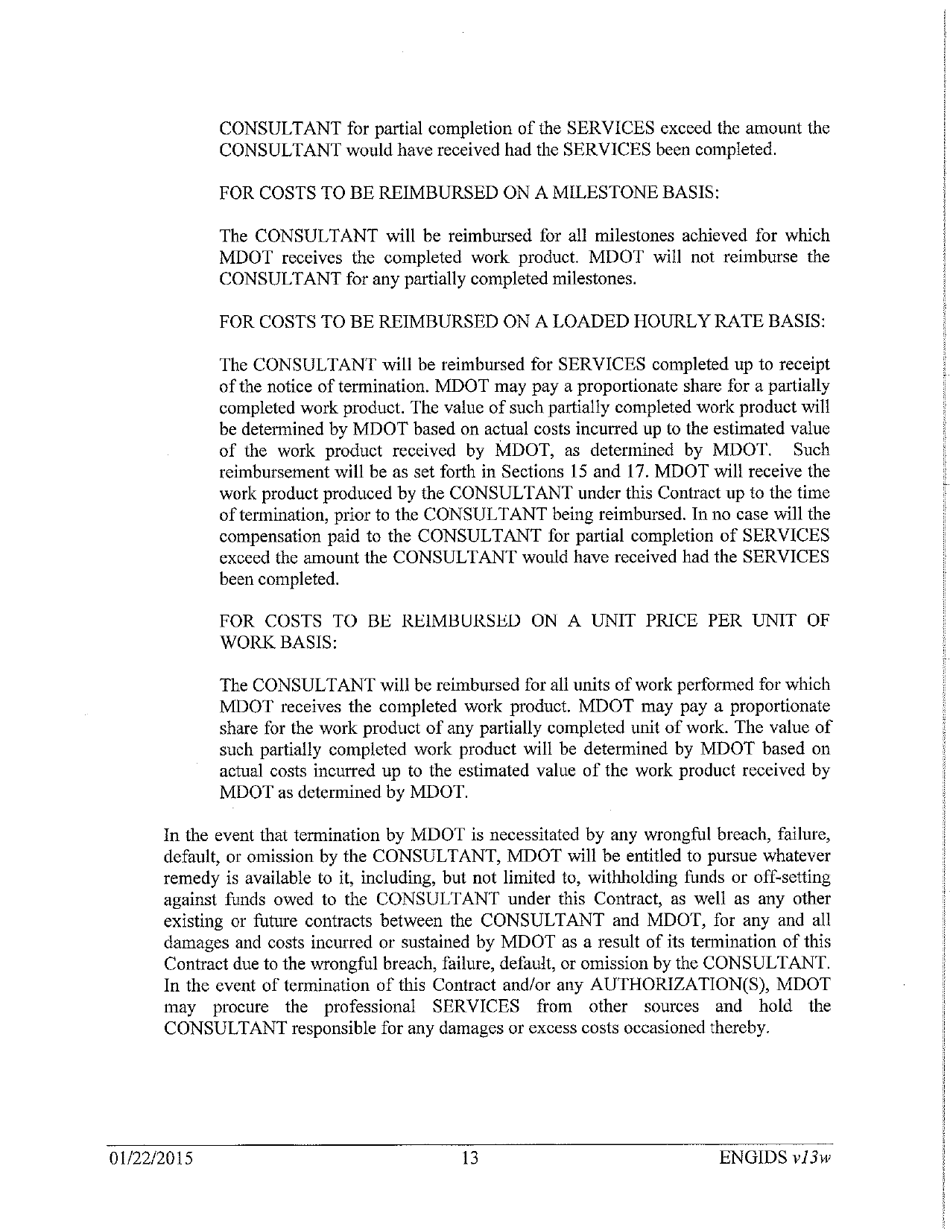 Vendor Contract for Indefinite Delivery of Services - Michigan, Page 13