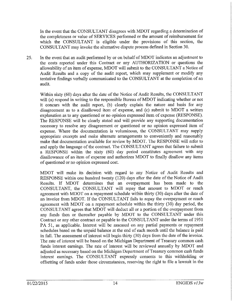 Vendor Contract for Indefinite Delivery of Services - Michigan, Page 14