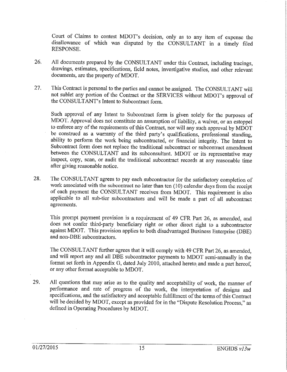 Vendor Contract for Indefinite Delivery of Services - Michigan, Page 15