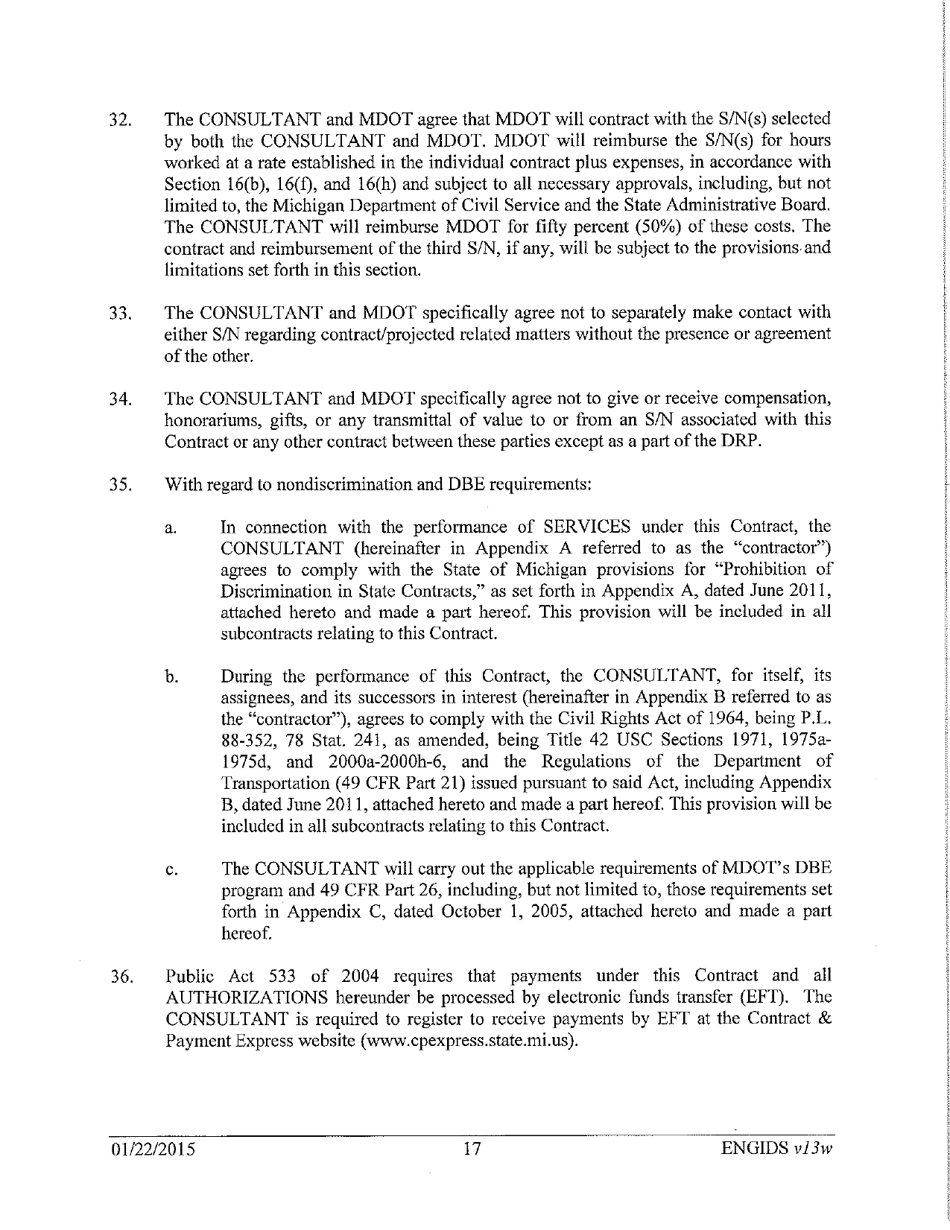 Vendor Contract for Indefinite Delivery of Services - Michigan, Page 17