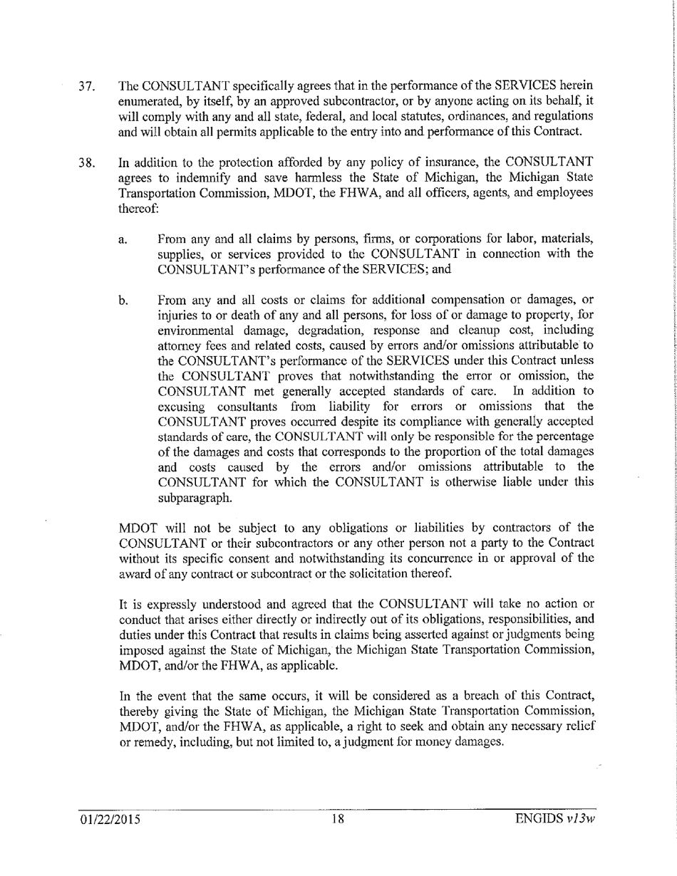 Vendor Contract for Indefinite Delivery of Services - Michigan, Page 18