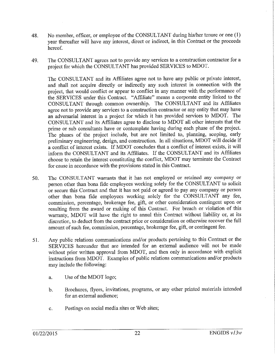Vendor Contract for Indefinite Delivery of Services - Michigan, Page 22