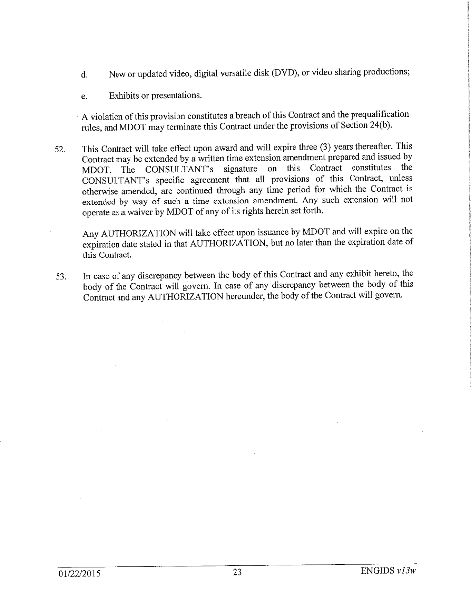 Vendor Contract for Indefinite Delivery of Services - Michigan, Page 23