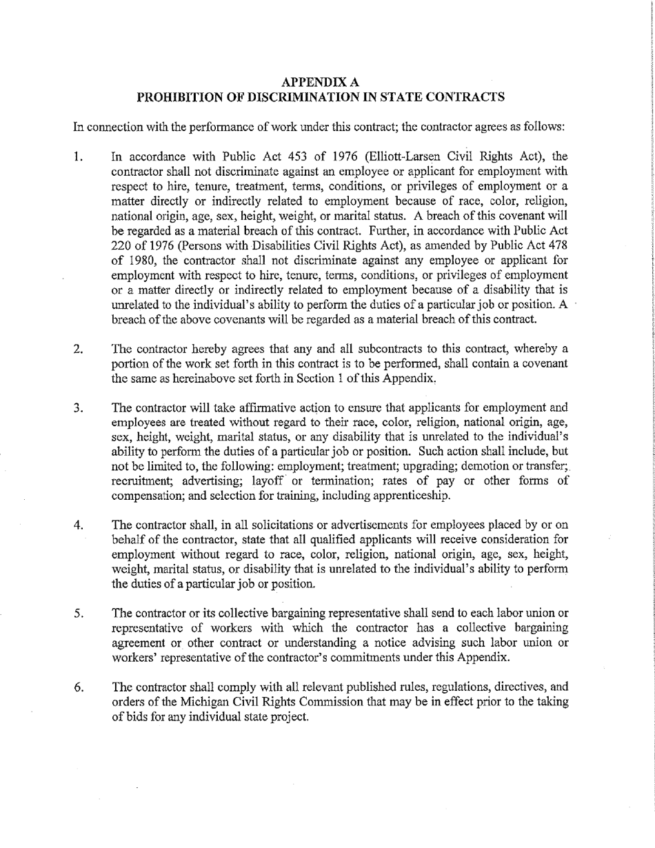 Vendor Contract for Indefinite Delivery of Services - Michigan, Page 31