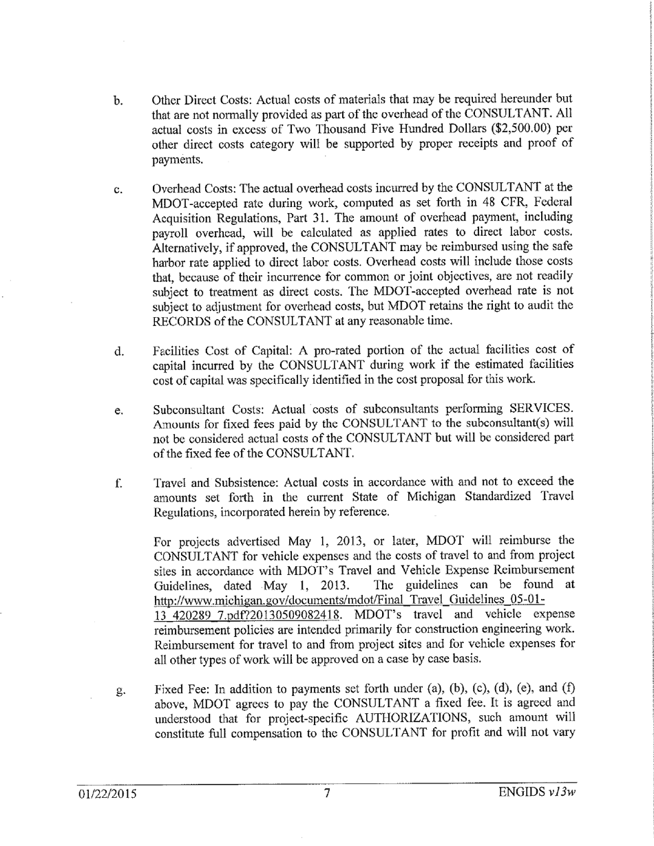 Vendor Contract for Indefinite Delivery of Services - Michigan, Page 7
