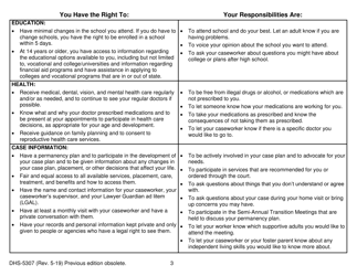 Form DHS-5307 Rights and Responsibilities for Children and Youth in Foster Care - Michigan, Page 3