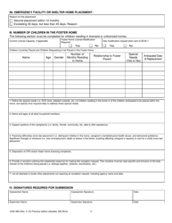 Form DHS-399 Foster Care Placement Exception Request - Michigan, Page 2