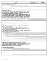 Form OCAL-3091 Court Operated Facility Compliance Record - Michigan, Page 3