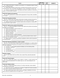Form OCAL-3091 Court Operated Facility Compliance Record - Michigan, Page 6
