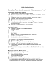 Ada Title II Self Evaluation Checklist - Michigan