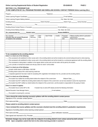 Form ED-02400-05 Online Learning Supplemental Notice of Student Registration - Minnesota, Page 2
