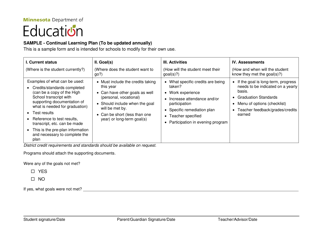 Document preview: Continual Learning Plan - Minnesota
