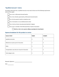 K-12 Education Credit Assignment Program Service Provider Certification Form - Minnesota, Page 2