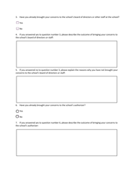 Charter School and/or Authorizer Complaint Form - Minnesota, Page 2