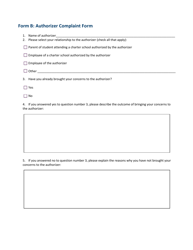 Charter School and/or Authorizer Complaint Form - Minnesota, Page 4
