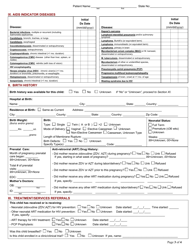 DCH Form 1402 Pediatric HIV/AIDS Confidential Case Report Form - Michigan, Page 3