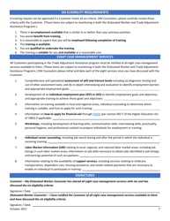 Training Application - Trade Adjustment Assistance - Minnesota, Page 7