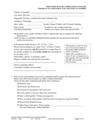 Form HAR102 Petition for Harassment Restraining Order - Minnesota (English/Somali), Page 4