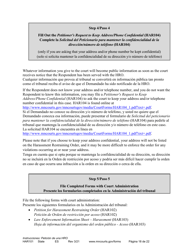 Form HAR101 Instructions - Applying for a Harassment Restraining Order - Minnesota (English/Spanish), Page 18