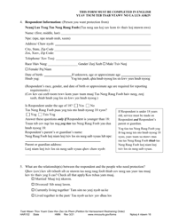 Form HAR102 Petition for Harassment Restraining Order - Minnesota (English/Hmong), Page 4