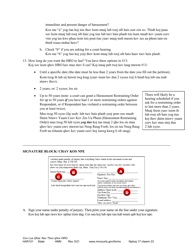 Form HAR101 Instructions - Asking for a Harassment Restraining Order (Hro) - Minnesota (English/Hmong), Page 17