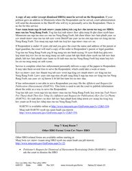 Form HAR101 Instructions - Asking for a Harassment Restraining Order (Hro) - Minnesota (English/Hmong), Page 22