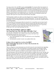 Form HAR101 Instructions - Asking for a Harassment Restraining Order (Hro) - Minnesota (English/Hmong), Page 4