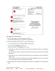 Form HAR101 Instructions - Asking for a Harassment Restraining Order (Hro) - Minnesota (English/Hmong), Page 8