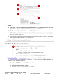 Form CHC601 Instructions - Request to Establish Third Party Custody of a Child - Minnesota, Page 12