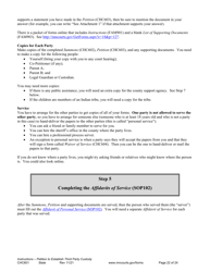 Form CHC601 Instructions - Request to Establish Third Party Custody of a Child - Minnesota, Page 22
