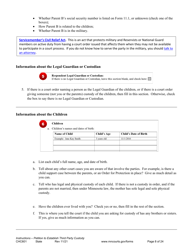 Form CHC601 Instructions - Request to Establish Third Party Custody of a Child - Minnesota, Page 8