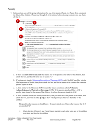 Form CHC601 Instructions - Request to Establish Third Party Custody of a Child - Minnesota, Page 9