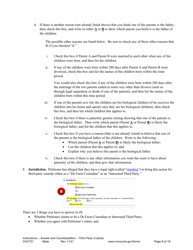 Form CHC701 Instructions - Answer to Petition to Establish Third Party Custody of a Child and Counterpetition for Custody - Minnesota, Page 8