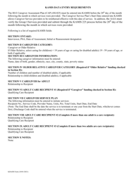 KDADS Form SS-025 Iii-E Caregiver Assessment Plan - Kansas, Page 4