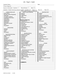 KDADS Form SS-005 Uniform Assessment Instrument - Kansas, Page 5