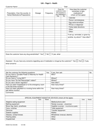 KDADS Form SS-005 Uniform Assessment Instrument - Kansas, Page 6