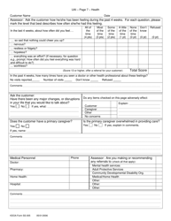 KDADS Form SS-005 Uniform Assessment Instrument - Kansas, Page 7