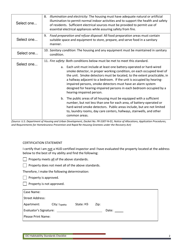 Operation Community Integration (Oci) Housing Habitability Standards Inspection Checklist - Kansas, Page 2