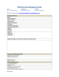 Attachment A Sud Services Request Form - Kansas, Page 3