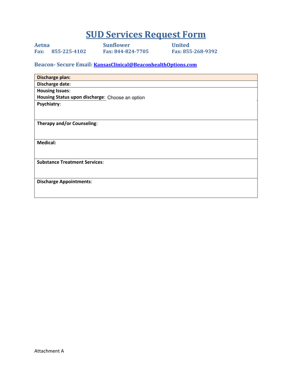 Attachment A Sud Services Request Form - Kansas, Page 6