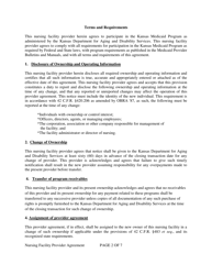 Form MS-2015 Nursing Facility Provider Agreement - Kansas, Page 2