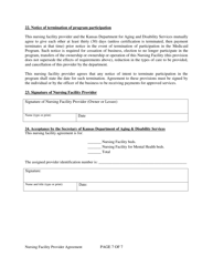 Form MS-2015 Nursing Facility Provider Agreement - Kansas, Page 7
