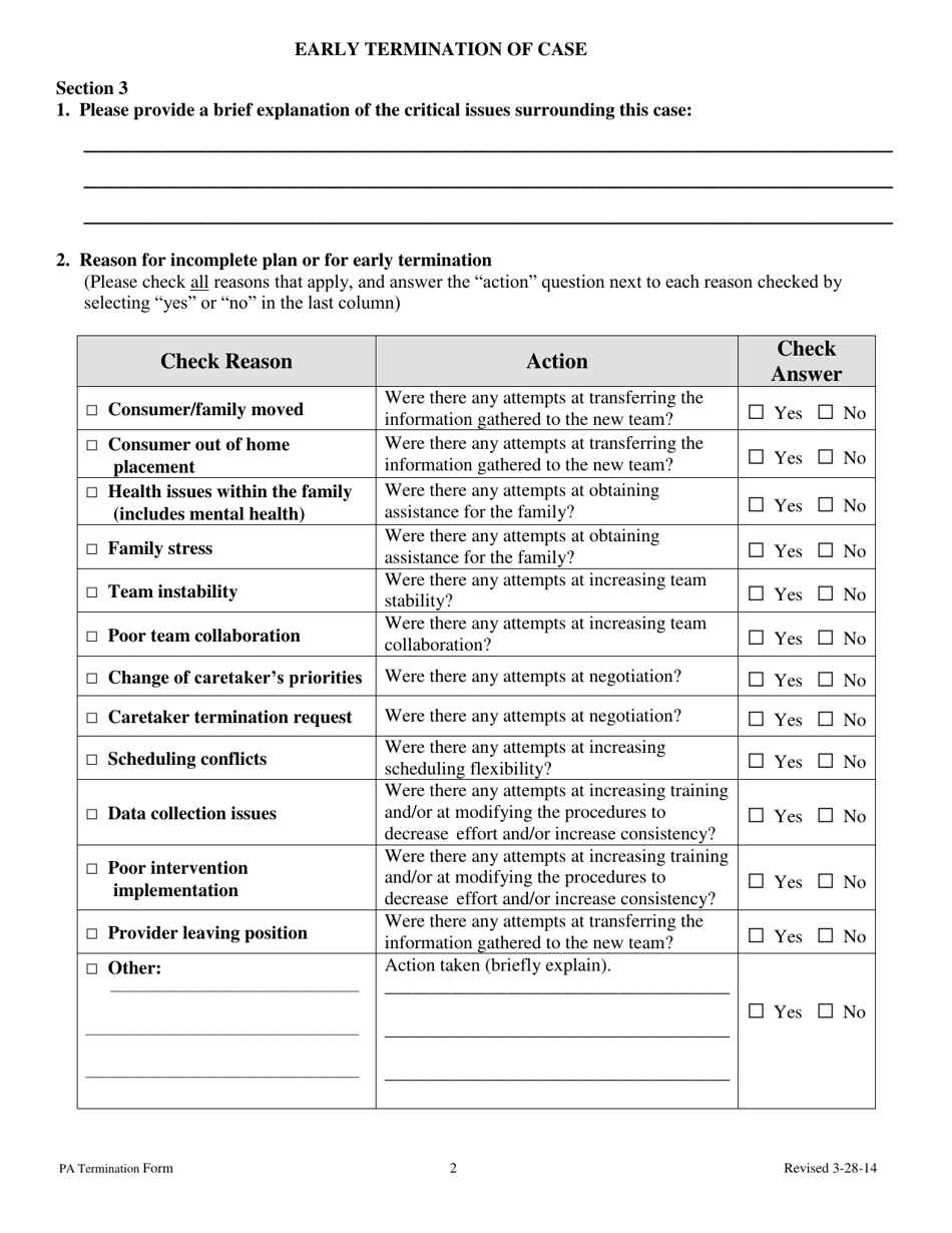 Kansas Kancare Prior Authorization Termination of Pbs Services Form ...