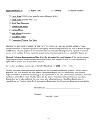 Technical Representative Three-Year License Application - Kansas, Page 2