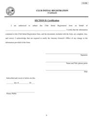 Form CLUB1 Club Initial Registration - Minnesota, Page 8