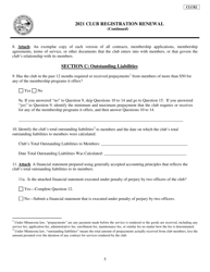 Form CLUB2 Club Registration Renewal - Minnesota, Page 5