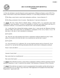 Form CLUB2 Club Registration Renewal - Minnesota, Page 6