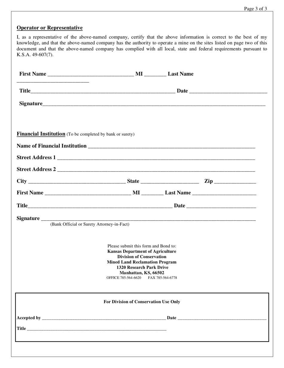 Form LR-4B Assignment of Irrevocable Letter of Credit - Kansas, Page 3