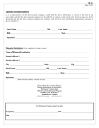 Form LR-4C Assignment of Cash Bond - Kansas, Page 3