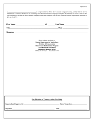 Form LR-6 Cancellation of Mine Site Registration - Kansas, Page 2